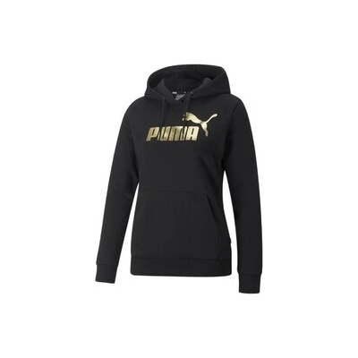 Puma ESS+ Metallic Logo Hoodie FL 849958-01 čierna