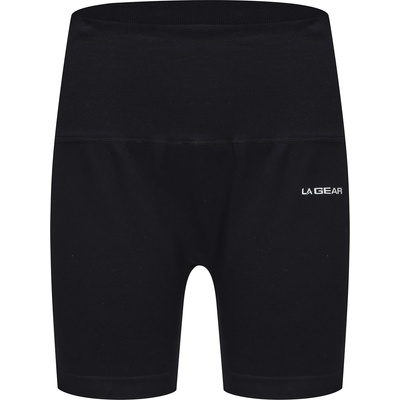 LA Gear Seamless Zip Short Womens - Black