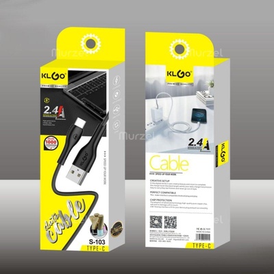 FastСable Кабел за бързо зареждане за телефон KLGO Premium Quality: Type C, IOS, MicroUSB - FastCable