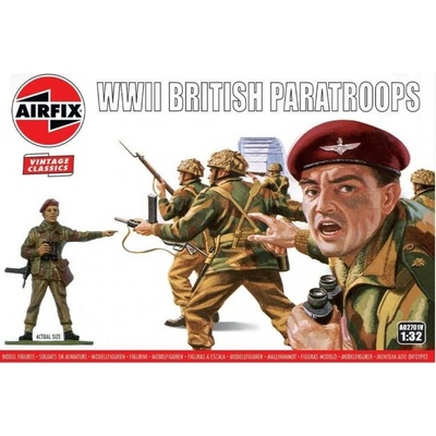 AIRFIX Classic Kit VINTAGE figurky A02701V WWII British Paratroops 1:32