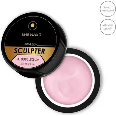 Enii Nails Sculpter stavební UV/Led gel 4 Bubblegum 5 ml