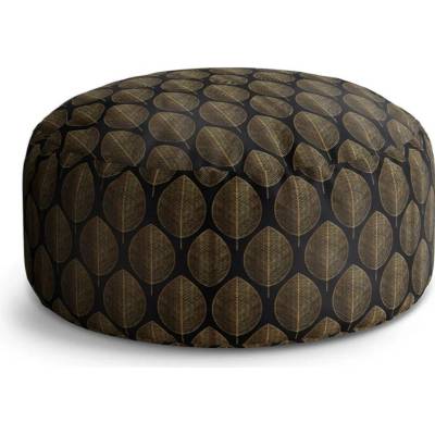 Sablio Taburet Circle Zlaté listy: 38x48 cm