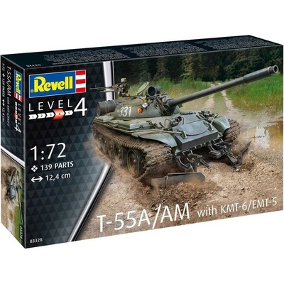 Revell T-55A/AM s KMT-6/EMT-5 1:72