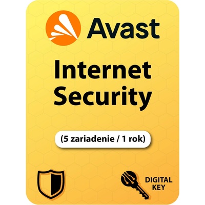 Avast Internet Security 5 lic. 12 mes.