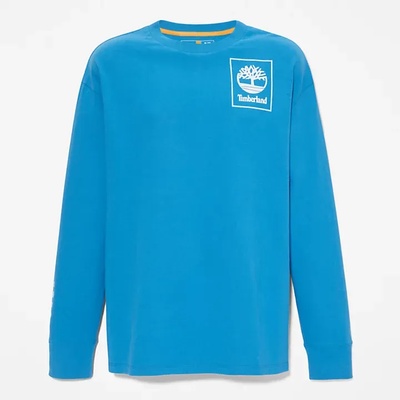 Timberland Мъжка тениска с дълъг ръкав All Gender Heavyweight Long-Sleeve T-Shirt in Blue - L (TB0A5YVDCY3)