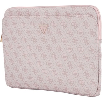Guess PU 4G Triangle Logo Obal pro Notebook 14" - ruzová 14543222