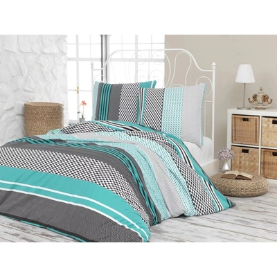 Brotex Obliečky bavlna Sorento green zipsový uzáver 220x240 2x 70x90