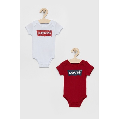 Levi's Бебешко боди Levi's в бяло (NL0243.CO.K)