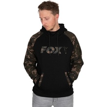 Fox Mikina Black / Camo Raglan Hoodie