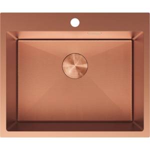 Mexen Solix стоманена мивка с 1 отделение 600 x 500 мм, медна HC - 6408601000-65HC (6408601000-65HC) Мивка за вграждане
