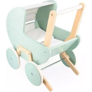 Janod Дървена количка за кукли 2 в 1 Janod - Zen, мента (J05900) - baby