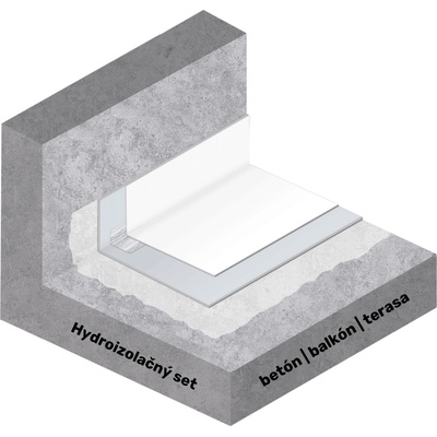 IZOLUJ.TO Hydroizolačná zostava na betón, balkón, terasu 10 m²