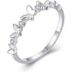 Silenti Jewelry Сребърен пръстен "Пеперуда" - 7 - 54.5мм (17.2мм диам. )