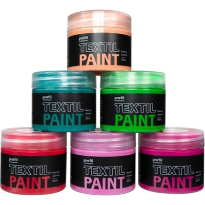 Profil Sada farieb na tmavý textil Wild Rose 6 x 50 ml