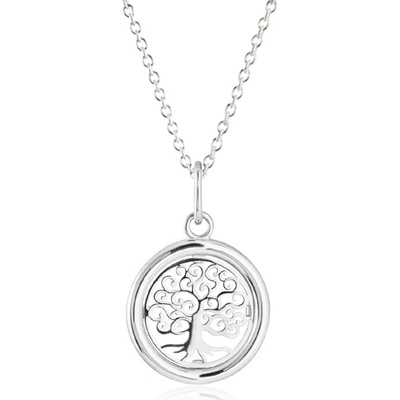 Gemmax Řetízek se stromem života z bílého zlata GUSWN-36101-39271