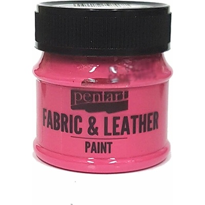 Farba na kožu a textil PENTART 50 ml magenta