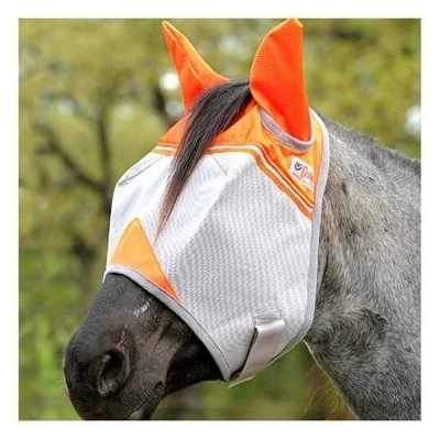 CASHEL Crusader Fly Mask Standard maska proti hmyzu s ušima Šedá