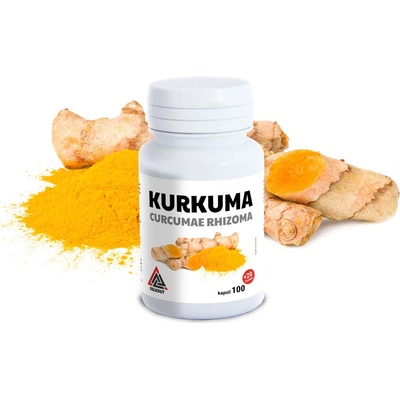 Kurkuma – Curcumae Rhizoma Valknut 100+20 kapslí