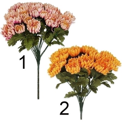 Tianjin Grand Beauty Import&Export Co., LTD. Chryzantéma kytice x24/42cm mix meruňka/oranž