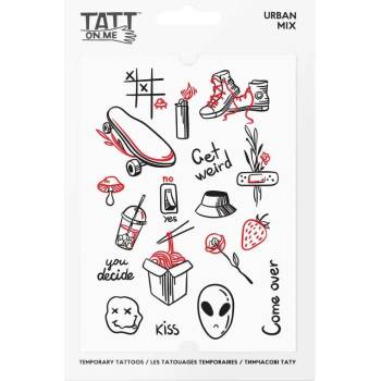 Vodeodolné dočasné tetovačky V meste TATTonMe mix