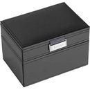 Stackers pánská šperkovnice Black Cufflink & Watch Box černá