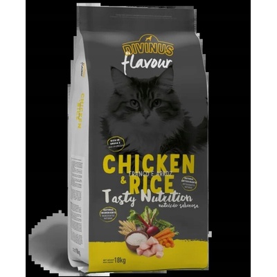 Divinus FLAVOUR CAT kuracie mäso s ryžou 18 kg