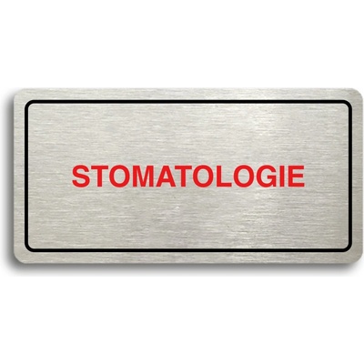 ACCEPT Piktogram STOMATOLOGIE - stříbrná tabulka - barevný tisk