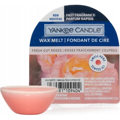 Yankee candle fresh cut roses vonný vosk do aromalampy 22 g – Zboží Dáma