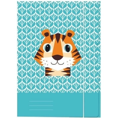 Herlitz Cute animals - tygr A3 desky s gumou 3 klopy