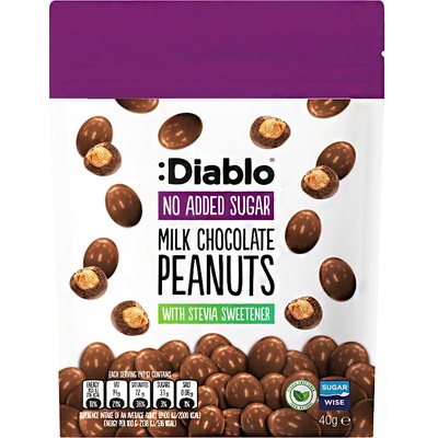 Diablo Arašidy v Mliečnej Čokoláde so Stéviou 40 g
