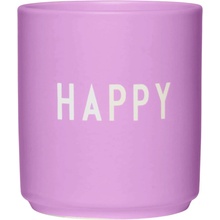 DESIGN LETTERS Porcelánový hrnek Deep Pink Happy 300 ml