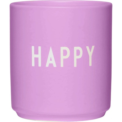 DESIGN LETTERS Porcelánový hrnek Deep Pink Happy 300 ml