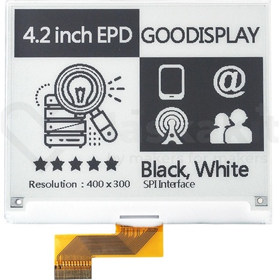 Good Display GDEY042T81 4.2" 400x300 ePaper displej – Zboží Mobilmania