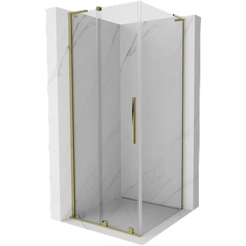 Mexen Velar L плъзгаща се душ кабина 120 x 120 cm, прозрачна, златна - 871-120-120-03-50 (871-120-120-03-50)
