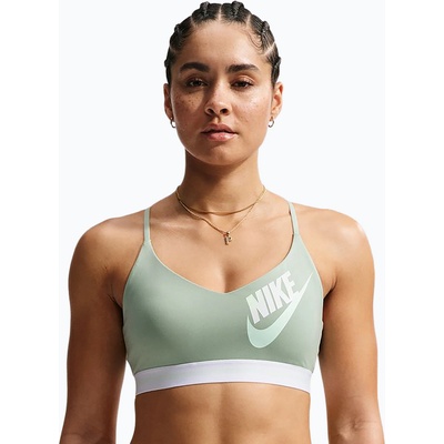 Nike Спортен сутиен Nike Indy Light Support steam/white/barely green