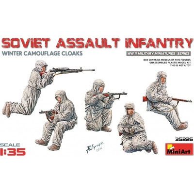 Miniart Soviet Assault Infantry Winter Camouflage Cloaks 1:35