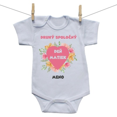 Boodyy Body s krátkym rukávom Druhý spoločný Deň matiek