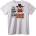 NOONEBRAND Тениска Дядо Коледа в комина - 2XL, White