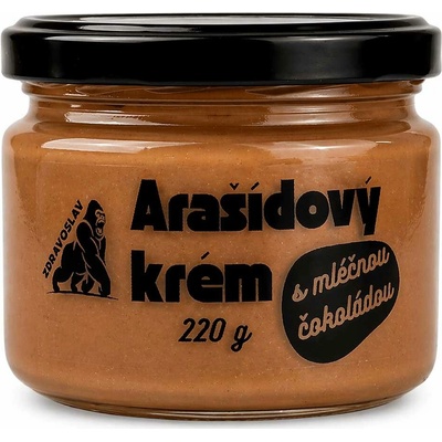 Zdravoslav Arašídový krém s mléčnou čokoládou 220 g
