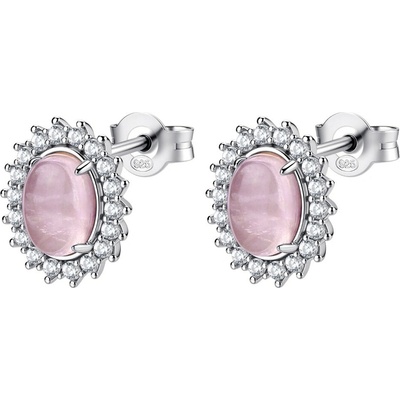 Brosway Okouzlující stříbrné náušnice Fancy Vibrant Pink FVP123