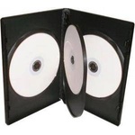  DVD-BOX 14 mm Четворна черна за DVD