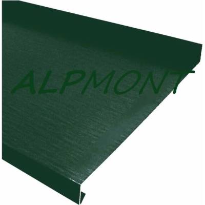 Parapet venkovní r.š.200mm - pozink Lakovaný RAL 6020 chromová zelená s folií dl.2m