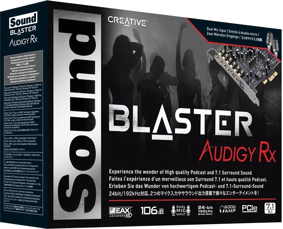 Creative Sound Blaster AUDIGY RX od 1 568 Kč - Heureka.cz
