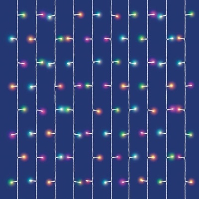 iSparkle LED svietiaci záves, SMART, RGB, 120 LED, IP44 LEDS120CV