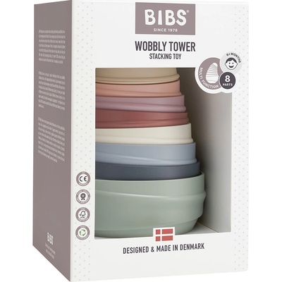 Bibs Stohovací balanční věž Pastel Rainbow