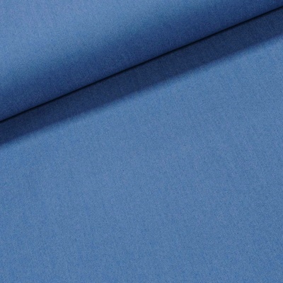 Směsová riflovina (denim, džínovina) DENIM PR 3 elastická, středně modrá, š.150cm (látka v metráži)