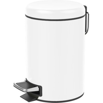 DECOR WALTHER Кошче за отпадъци в баня Basic 26 см бяло-матово (0615750)