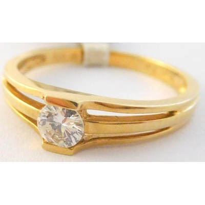 Klenoty Budín zásnubní prsten s velkým přírodním diamantem 3810121