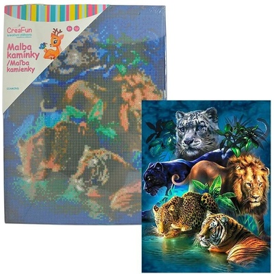 Diamantové malování - Šelmy 30 x 40 cm