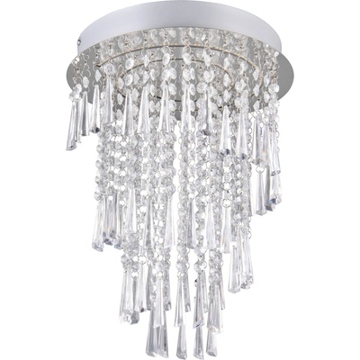 Reality Светодиодна лампа за таван в сребристо ø 30 cm Pomp - Reality (R67341106)